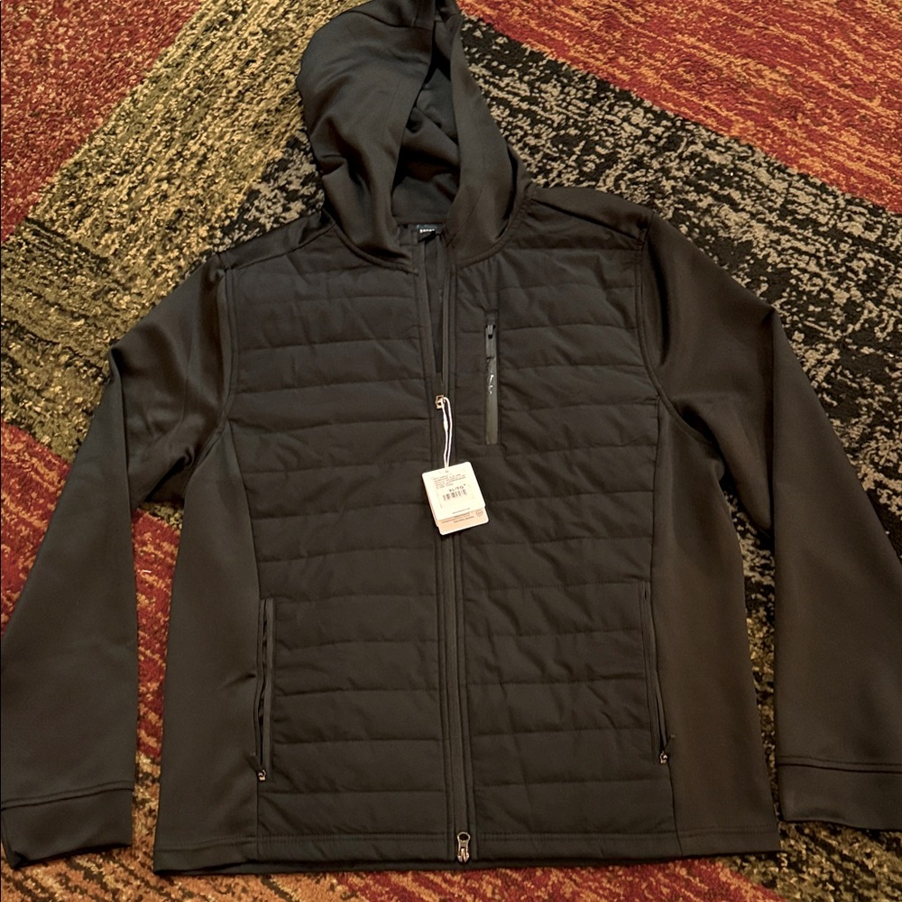 Ben Sherman Men's Black Hooded Puffer Jacket